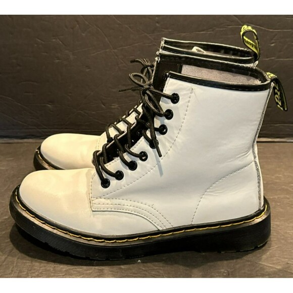 Karardo  White Vegan Leather Lace Up Combat  Boots Women's Size 8.5 (39) - Picture 2 of 10